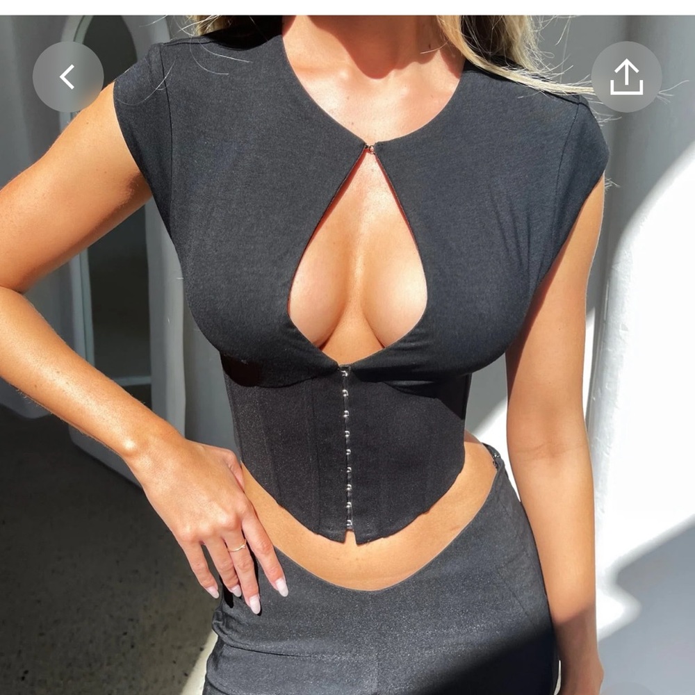 Tiger Mist black corset top #tigermist #corset #top
